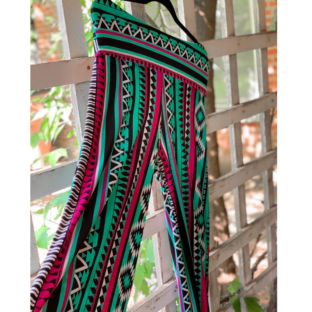Crazy pants, pattern pants, Aztec, fancy